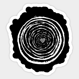 Heart bullseye Sticker